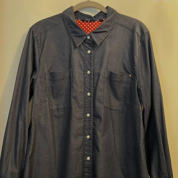 Betabrand Rose Rivet Work Shirt - Size XL - Picture 1 of 6